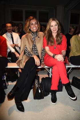 Jana Ina Zarrella und Ann-Kathrin Kramer bei der Laurel Modenschau am 18.01.2017 im Rahmen der Mercedes-Benz Fashion Week Herbst Winter 2017 in Berlin MBFW Fashionweek 2017 Januar in Berlin- Laurel Modenschau 