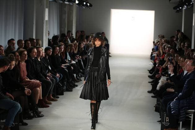 Berlin Fashion Week - Maisonnoee Modenschau Maisonee at the Mercedes-Benz Fashion Week Berlin Maisonee showcases its latest Autumn Winter 2017 Collections in the Kaufhaus Jandorf in the Brunnenstrasse in Berlin-Mitte during the Mercedes-Benz Fashion Week Berlin Autumn Winter 2017 Collections. The photo shows models with the Maisonee collection on the catwalk.  SimonexKuhlmey