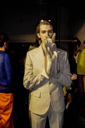 France:Beirendonck backstage at PFW Walter Van Beirendonck backstage at Paris man s fashion week.  GaetanoxPiazzolla
