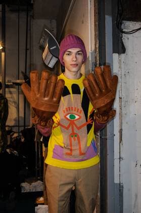 France:Beirendonck backstage at PFW Walter Van Beirendonck backstage at Paris man s fashion week.  GaetanoxPiazzolla