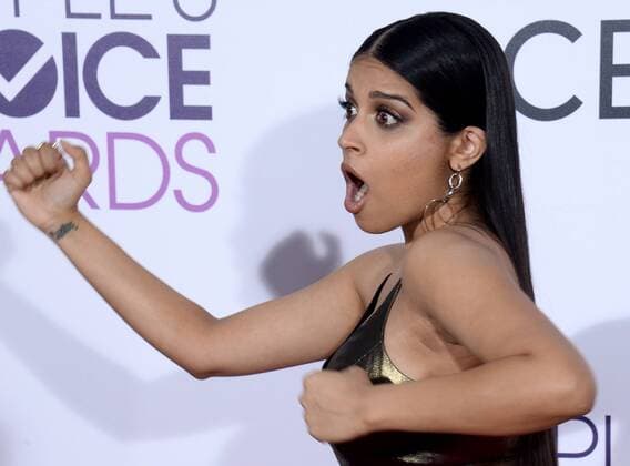 Internet personality Lilly Singh attends the 43rd annual People s Choice Awards at the Microsoft Theater in Los Angeles on January 18, 2017.  LAP20170118262 JIMxRUYMEN