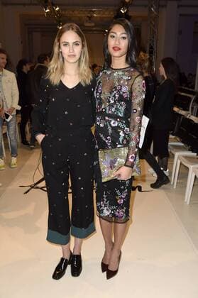 Elena Carriere und Anuthida Ploypetch bei der Marcel Ostertag Fashion Show auf der Mercedes-Benz Fashion Week Berlin Autumn Winter 2017. Berlin, 18.01.2017 Foto:xF.xKernx xFuturexImage