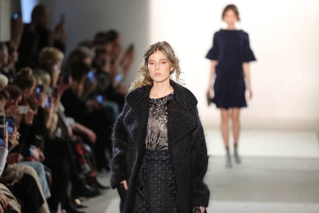 Germany: Steinrohner at the Mercedes-Benz Fashion Week Steinrohner showcases its latest Autumn Winter 2017 Collections in the Kaufhaus Jandorf in the Brunnenstrasse in Berlin-Mitte during the Mercedes-Benz Fashion Week Berlin Autumn Winter 2017 Collections. The photo shows models with the Steinrohner collection on the catwalk.  SimonexKuhlmey