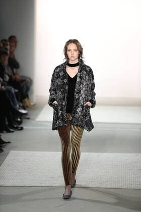Germany: Steinrohner at the Mercedes-Benz Fashion Week Steinrohner showcases its latest Autumn Winter 2017 Collections in the Kaufhaus Jandorf in the Brunnenstrasse in Berlin-Mitte during the Mercedes-Benz Fashion Week Berlin Autumn Winter 2017 Collections. The photo shows models with the Steinrohner collection on the catwalk.  SimonexKuhlmey