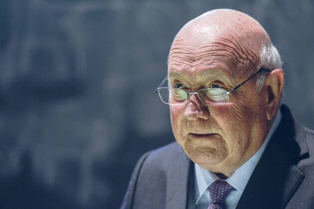 January 18, 2017 - Dublin, Ireland - Nobel Peace Prize winner and former South African President, FW de Klerk, addresses the Trinity College Law Society after he was presented with the Praeses Elit Award as a recognition of his key role in ending apartheid and his outstanding contribution to reconciliation in South Africa..On Wednesday, 18 January 2017, in Dublin, Ireland. Dublin Ireland  - ZUMAn230 20170118_zaa_n230_316