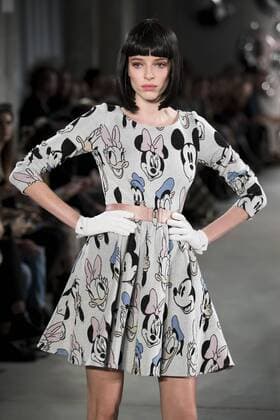 January 17, 2017 - Berlin, Germany - A model runs the runway at the Lena Hoschek fashion show during the Mercedes-Benz Berlin Fashion Week Autumn Winter 2017 in Berlin, Germany on January 17, 2017. Berlin Germany  - ZUMAn230 20170117_zaa_n230_354