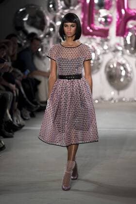 January 17, 2017 - Berlin, Germany - A model runs the runway at the Lena Hoschek fashion show during the Mercedes-Benz Berlin Fashion Week Autumn Winter 2017 in Berlin, Germany on January 17, 2017. Berlin Germany  - ZUMAn230 20170117_zaa_n230_361