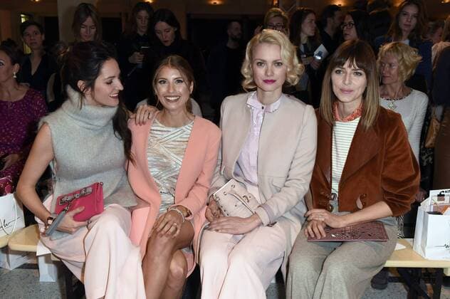 Johanna Klum, Cathy Hummels, Franziska Knuppe und Eva Padberg bei der Marina Hoermanseder Fashion Show auf der Mercedes-Benz Fashion Week Berlin Autumn Winter 2017. Berlin, 19.01.2017 Foto:xF.xKernx xFuturexImage