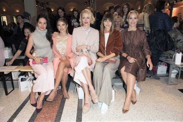 Johanna Klum, Cathy Hummels, Franziska Knuppe, Eva Padberg und Judith Rakers bei der Marina Hoermanseder Fashion Show auf der Mercedes-Benz Fashion Week Berlin Autumn Winter 2017. Berlin, 19.01.2017 Foto:xF.xKernx xFuturexImage