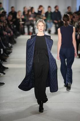Vladimir Karaleev showcases its latest Autumn Winter 2017 Vladimir Karaleev showcases its latest Autumn Winter 2017 Collections in the Kaufhaus Jandorf in the Brunnenstrasse in Berlin-Mitte during the Mercedes-Benz Fashion Week Berlin Autumn Winter 2017 Collections. The photo shows models with the Vladimir Karaleev collection on the catwalk.  SimonexKuhlmey