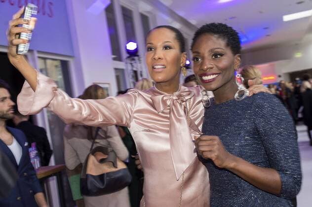 Marie Amiere und Nikeata Thompson beim GALA Fashion Brunch auf der Mercedes-Benz Fashion Week Berlin Autumn Winter 2017. Berlin, 19.01.2017 Foto:xK.xWernerx xFuturexImage