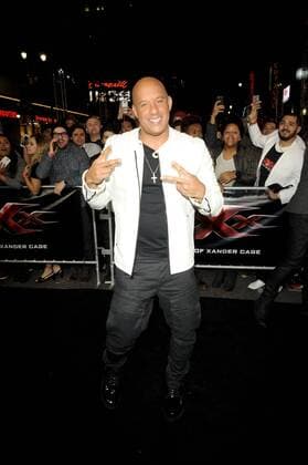 Vin Diesel XXX: RETURN OF XANDER CAGE FILM PREMIERE Hollywood Patrick Rideaux PicturePerfect
