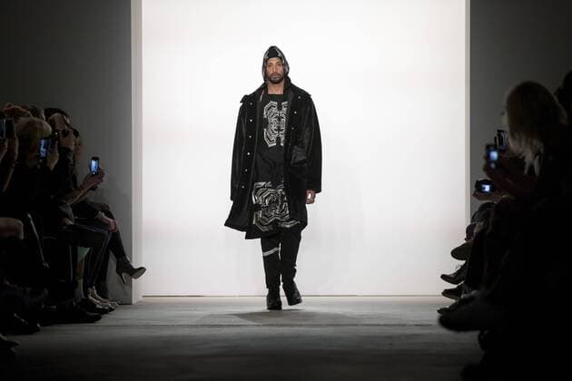 January 20, 2017 - Berlin, Germany - A model runs the runway at the Sadak Show during the Mercedes-Benz Fashion Week Berlin A W 2017 at Kaufhaus Jandorf in Berlin, Germany on January 20, 2017. Berlin Germany  - ZUMAn230 20170120_zaa_n230_047