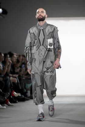 January 20, 2017 - Berlin, Germany - A model runs the runway at the Sadak Show during the Mercedes-Benz Fashion Week Berlin A W 2017 at Kaufhaus Jandorf in Berlin, Germany on January 20, 2017. Berlin Germany  - ZUMAn230 20170120_zaa_n230_069