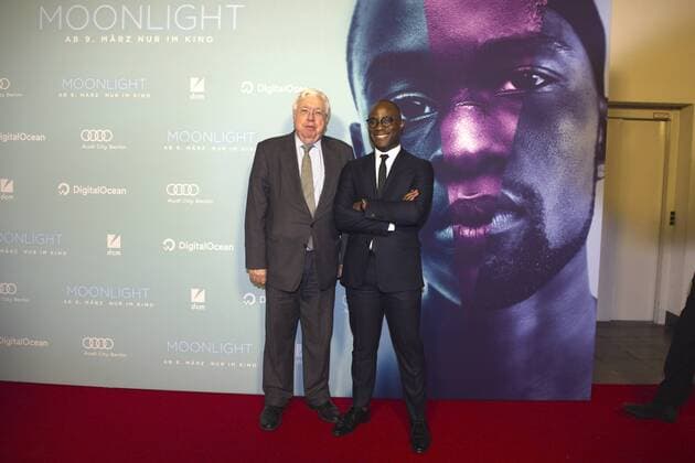 John C. Kornblum und Barry Jenkins bei der Filmpremiere des Kinofilms Moonlight im Filmtheater am Friedrichshain. Berlin, 17.01.2017 Foto:xC.xBehringx xFuturexImage