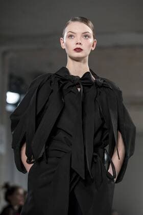 January 20, 2017 - Berlin, Germany - A model runs the runway at I vr Isabel Vollrath Show during the Mercedes-Benz Fashion Week Berlin A W 2017 at Kaufhaus Jandorf in Berlin, Germany on January 20, 2017. Berlin Germany  - ZUMAn230 20170120_zaa_n230_287