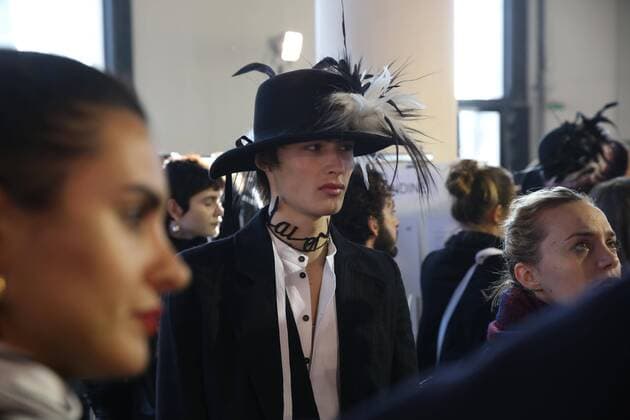 Paris Fashion Week, Modenschau ANN DEMEULEMEESTER - Paris, Frankreich - 20 01 2017 stephanechemin panoramic 