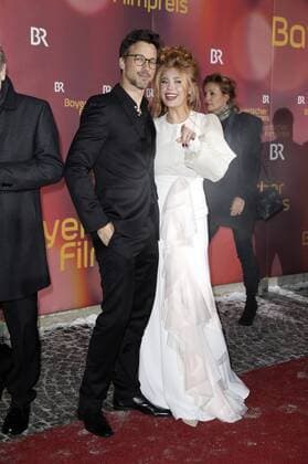 Florian David Fitz und Palina Rojinski bei der Verleihung des 38. Bayerischen Filmpreises 2016 im Prinzregententheater. München, 20.01.2017 Foto:xS.xGabschx xFuturexImage