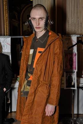 France: Henrik Vibskon show at Paris FW A model is seen on backstage of Henrik Vibskov show during Paris Men s Fashion Week Fall Winter 2017 18  GaetanoxPiazzolla