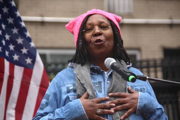 January 21, 2017 - New York, New York, U.S. - WHOOPI GOLDBERG attends the Women s March on New York City .January 21, 2017.Photos by , Photos Inc.2017 New York U.S. - ZUMAms4_ 20170121_zaf_ms4_009