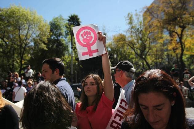 January 21, 2017 - Mexico City, Mexico - After Donald Trump Inaguration thousands of woman demonstrate in solidarity against misogyny outside U.S embassy in Mexico City, Jan, 21, 2017. Mexico City Mexico  - ZUMAn230 20170121_zaa_n230_679