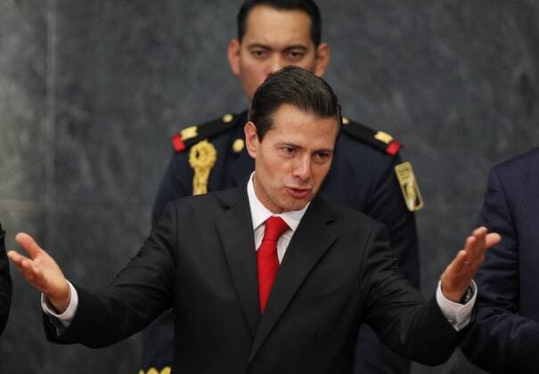 Mexico s President Enrique Pena Nieto speaks durin an act at the official residence Los Pinos in Mexico City, Mexico, 23 January 2017. Pena Nieto declared that he will seek a negotiation with the new United States Government that includes all issues and asked any repatriation of undocumented immigrants to be organized and coordinated. EFE Mario Guzman PENA SEEKS DIALOGUE WITH THE US AND ORGANIZED REPATRIATION OF IMMIGRANTS !ACHTUNG: NUR REDAKTIONELLE NUTZUNG!  MEX001 20170123-636208040656612200