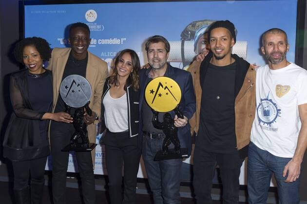 L Ascension Filmpremiere in Paris Ahmed Sylla - Alice Belaidi - Ludovic Bernard - Waly Dia CELEBRITES : Avant premiere du film L Ascension - Paris - 23 01 2017 StephenCaillet Panoramic 