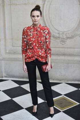 214987 Valentin Paoli Starface 2017-01-23 Paris France Paris Fashion Week 2017. Defile Dior. People. Photocall. Girardot, Ana  Copyright: xValentinxPaolix xStarfacex STAR_214987_039
