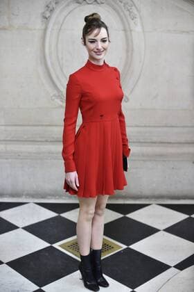 214987 Valentin Paoli Starface 2017-01-23 Paris France Paris Fashion Week 2017. Defile Dior. People. Photocall. Bourgoin, Louise  Copyright: xValentinxPaolix xStarfacex STAR_214987_043