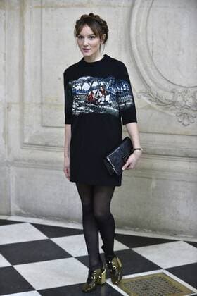 214987 Valentin Paoli Starface 2017-01-23 Paris France Defile Haute Couture Printemps ete 2017. Photocall du defile Christian Dior. Demoustier, Anaïs  Copyright: xValentinxPaolix xStarfacex STAR_214987_139