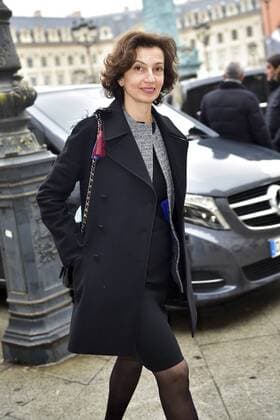 Audrey Azoulay - Ministre de la culture et de la communication CELEBRITES : Ankunft defile Alexis Mabille - Paris - 24 01 2017 JBAutissier Panoramic 