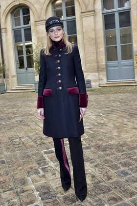 Olivia Palermo CELEBRITES : Ankunft defile Alexis Mabille - Paris - 24 01 2017 JBAutissier Panoramic 