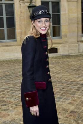 Olivia Palermo CELEBRITES : Ankunft defile Alexis Mabille - Paris - 24 01 2017 JBAutissier Panoramic 