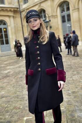 Olivia Palermo CELEBRITES : Ankunft defile Alexis Mabille - Paris - 24 01 2017 JBAutissier Panoramic 