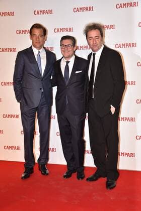 Rome, Palazzo Delle Esposizioni, Campari Gala evening for the launch of the Short Movie Red Diaries, Photo: Clive Owen Bob Kunze Concewitz Paolo Sorrentino  Copyright: xVincenzoxLandix xIPAx