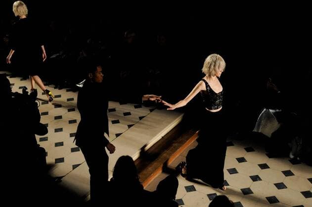France:Julien Fournie show Haute Couture SS 2017 A model walk the catwalk during the Julien Fournie show. Paris Fashion Week SS 2017 Haute Couture.  GaetanoxxPiazzolla