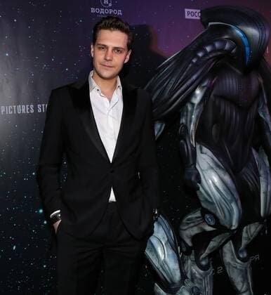 MOSCOW, RUSSIA - JANUARY 24, 2017: Serbian actor and model Milos Bikovic attends the Moscow premiere of Russian film director Fyodor Bondarchuk s new science fiction drama film Attraction at the Karo 11 Oktyabr Cinema. Valery Sharifulin TASS  TS03EDE5