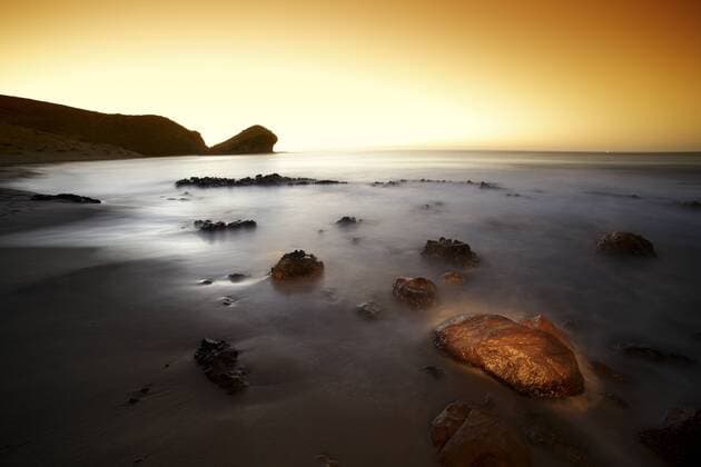 Spain, Almeria, beach at Cabo de Gata Natural Park  DSGF01346