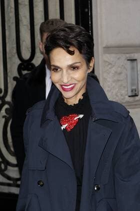 Farida Khelfa CELEBRITES : Arrivees au defile Elie Saab - Paris - 25 01 2017 MichaelBaucher Panoramic 