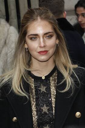 Chiara Ferragni CELEBRITES : Arrivees au defile Elie Saab - Paris - 25 01 2017 MichaelBaucher Panoramic 