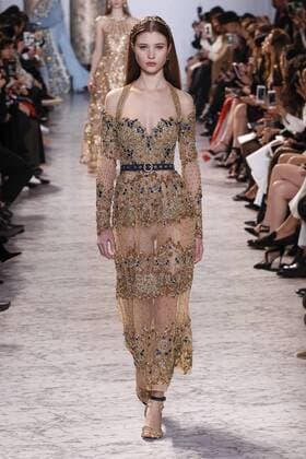 215064 Marineau Starface 2017-01-25 Paris France Paris Fashion week. Defile Haute Couture Printemps ete 2017. Elie Saab. Paris Fashion week. Defile Haute Couture Spring Summer 2017. Maison Margiela Elie Saab , Couture, spring-summer 2017 Paris, France Editorial use only _sans_perso  Copyright: xMarineaux STAR_215064_018