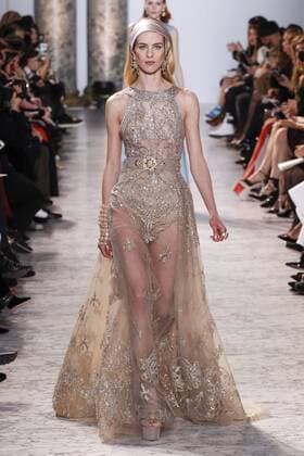 215064 Marineau Starface 2017-01-25 Paris France Paris Fashion week. Defile Haute Couture Printemps ete 2017. Elie Saab. Paris Fashion week. Defile Haute Couture Spring Summer 2017. Maison Margiela Elie Saab , Couture, spring-summer 2017 Paris, France Editorial use only _sans_perso  Copyright: xMarineaux STAR_215064_058