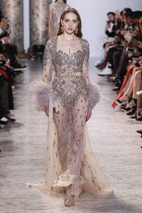 215064 Marineau Starface 2017-01-25 Paris France Paris Fashion week. Defile Haute Couture Printemps ete 2017. Elie Saab. Paris Fashion week. Defile Haute Couture Spring Summer 2017. Maison Margiela Elie Saab , Couture, spring-summer 2017 Paris, France Editorial use only _sans_perso  Copyright: xMarineaux STAR_215064_061