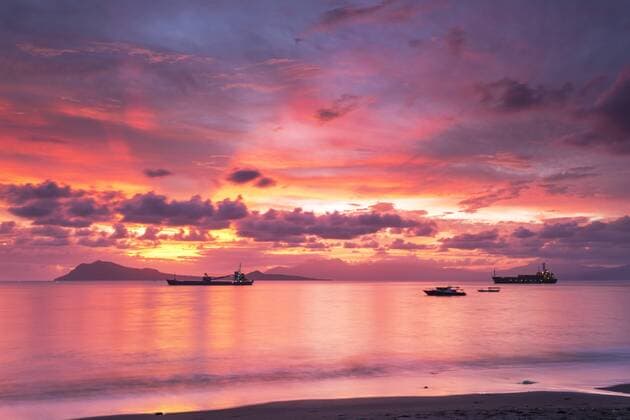Indonesia, Nusa Tenggara Timur, Ende, sunset  FPF00120