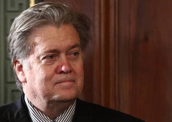 January 25, 2017 - Washington, District of Columbia, United States of America - Steve Bannon, Chief Strategist and Senior Counselor to U.S. President Donald Trump attends the swearing in ceremony for Nikki Haley as the U.S. Ambassador to the United Nations January 25, 2017 in Washington, DC. Haley was formerly the Governor of South Carolina. .Credit: Win McNamee Pool via CNP Washington United States of America - ZUMAs152 20170125_zaa_s152_010 Copyright: xWinxMcnameex