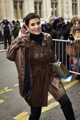 Cristina Cordula CELEBRITES : Ankunft Modenschau - JP Gaultier - Paris - 25 01 2017 JBAutissier Panoramic 