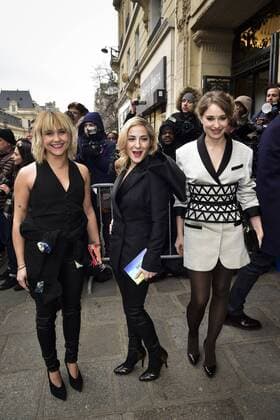 Berengere Krief - Marilou Berry - Deborah Francois CELEBRITES : Ankunft Modenschau - JP Gaultier - Paris - 25 01 2017 JBAutissier Panoramic 