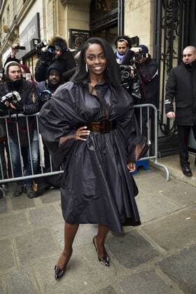 Aissa Maiga CELEBRITES : Ankunft Modenschau - JP Gaultier - Paris - 25 01 2017 JBAutissier Panoramic 
