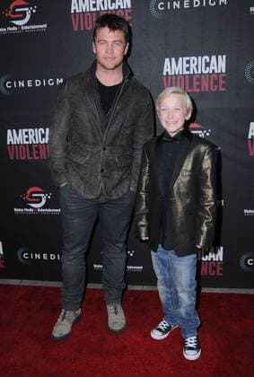 January 25, 2017 - Hollywood, CA, United States - 25 January 2017 - Hollywood, California - Luke Hemsworth, Hunter Fischer. American Violence Los Angeles Premiere held at The Egyptian Theater. Photo Credit: AdMedia Hollywood United States - ZUMAa123 20170125_zaa_a123_138 Copyright: xBirdiexThompsonx