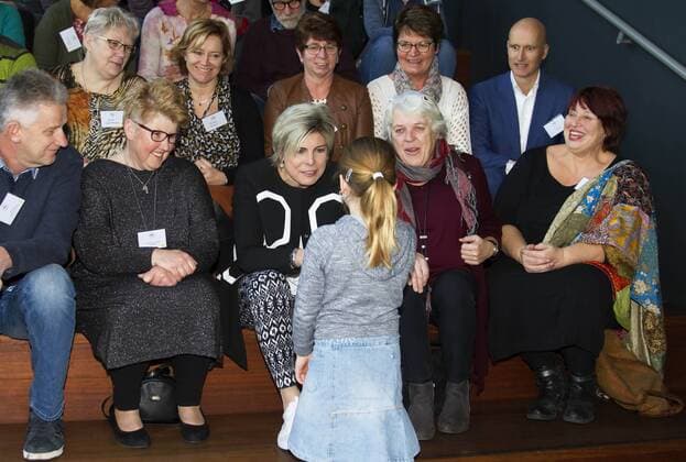 26-01-2017 Utrecht Princess Laurentien with Marja van Bijsterveldt and Merel Heimens Visser during the presentation of the 3rd Taalheldenprijs in TivoloVredenburg Utrecht. The award, language hero, is a personal award for people who prevent and reduce illiteracy.  Copyright: ppex